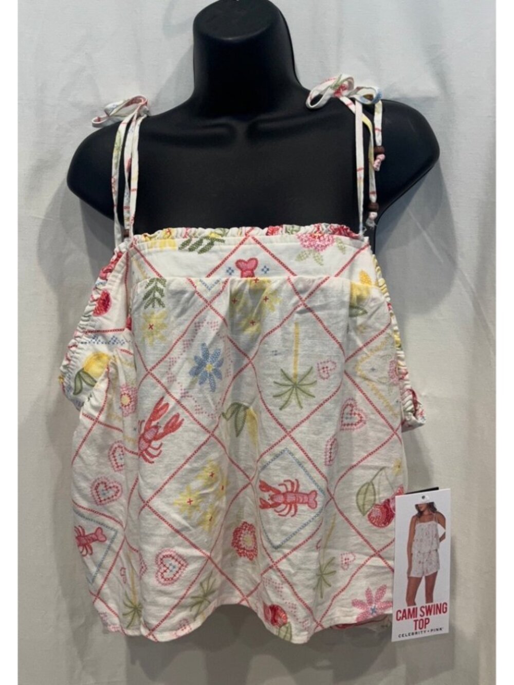 Women's XXXL Summer Tie Front Top